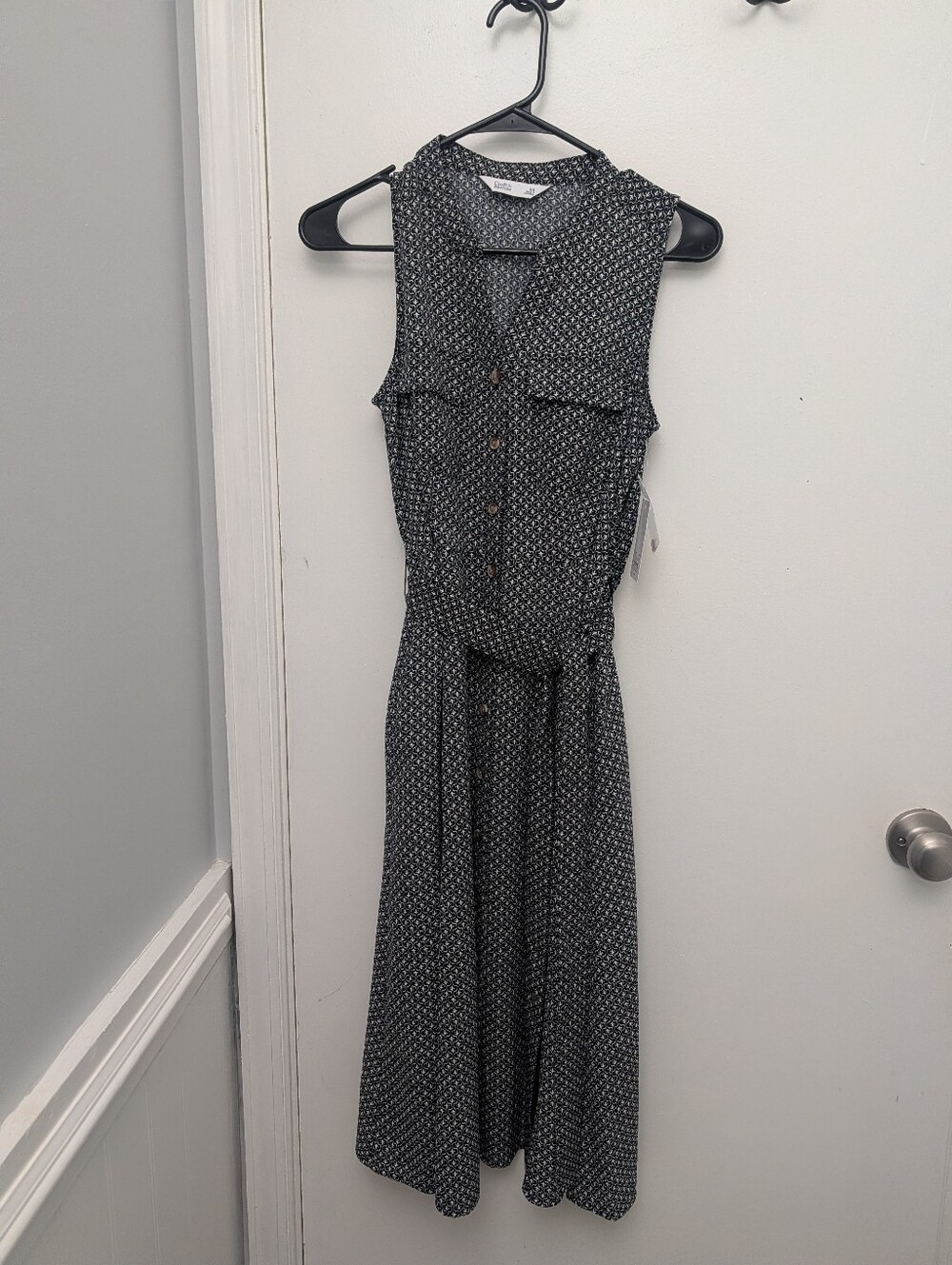 Croft And Barrow Black And White Print Dress